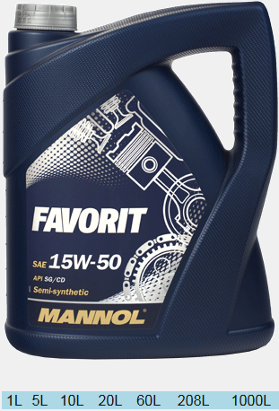 MANNOL FAVORIT 15W50  1л