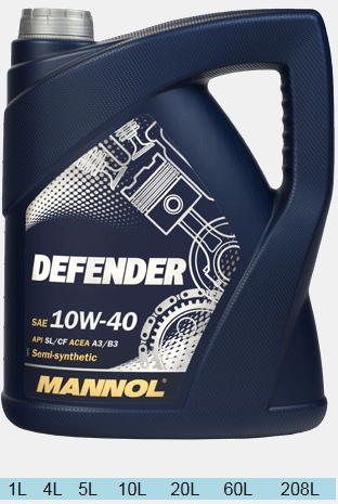 MANNOL  DEFENDER 10w40 5л.
