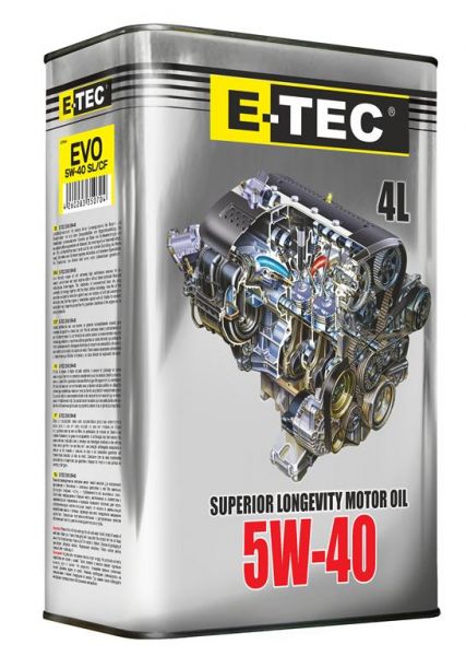 E-TEC  EVO 5W40 кан. мет.4л