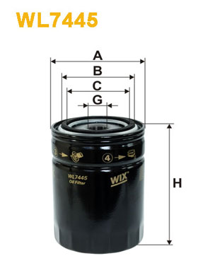 WIX Фільтр масляний WL 7445