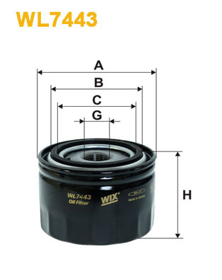 WIX Фільтр масляний WL 7443
