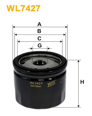 WIX Фільтр масляний WL 7427