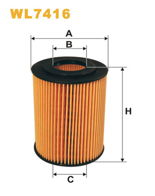 WIX Фільтр масляний WL 7416