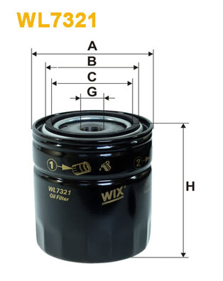 WIX Фільтр масляний WL 7321