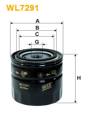 WIX Фільтр масляний WL 7291
