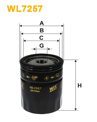 WIX Фільтр масляний WL 7257