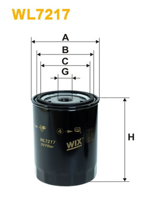 WIX Фільтр масляний WL 7217