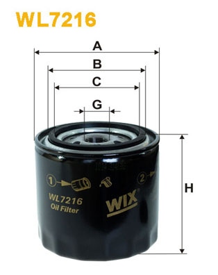WIX Фільтр масляний WL 7216
