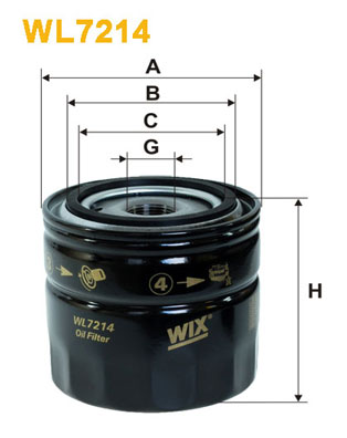 WIX Фільтр масляний WL 7214