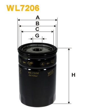 WIX Фільтр масляний WL 7206