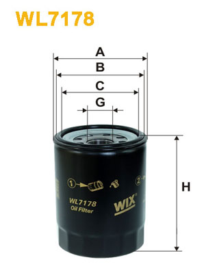 WIX Фільтр масляний WL 7178