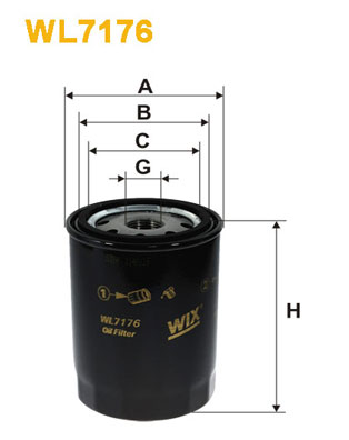 WIX Фільтр масляний WL 7176