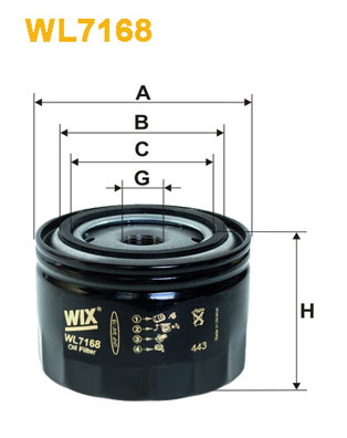 WIX Фільтр масляний WL 7168-12