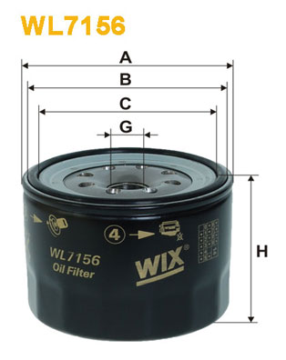WIX Фільтр масляний WL 7156