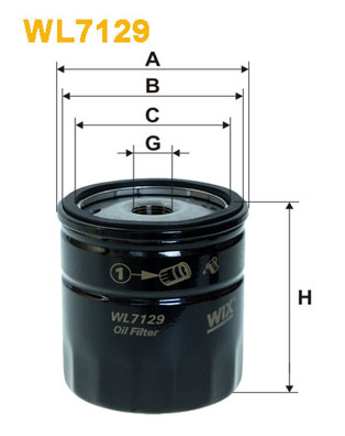 WIX Фільтр масляний WL 7129-12