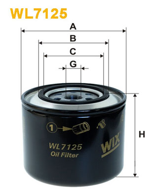 WIX Фільтр масляний WL 7125