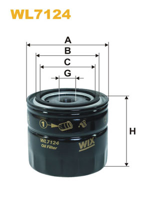 WIX Фільтр масляний WL 7124