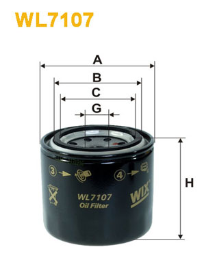 WIX Фільтр масляний WL 7107