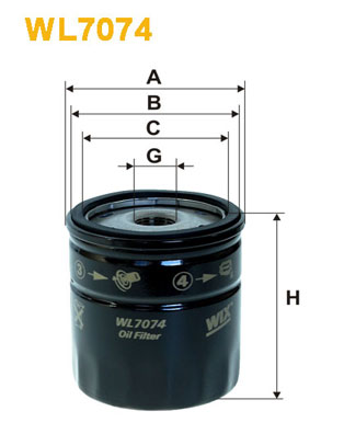 WIX Фільтр масляний WL 7074-12