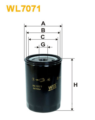 WIX Фільтр масляний WL 7071