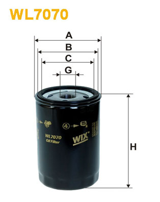 WIX Фільтр масляний WL 7070-12