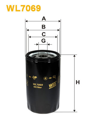 WIX Фільтр масляний WL 7069