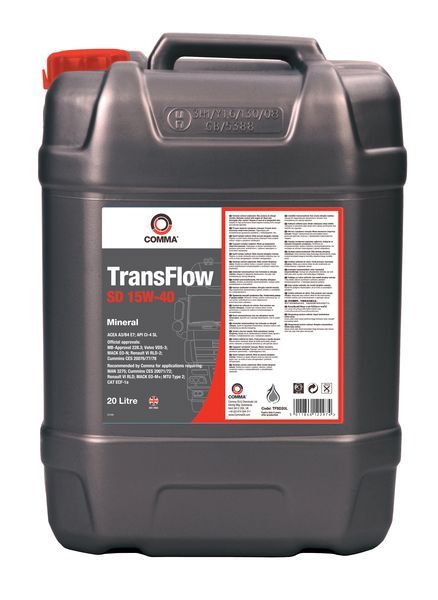 COMMA TRANSFLOW SD 15W40 20л.