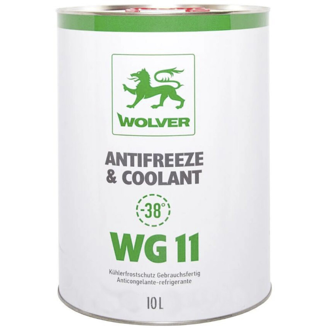 WOLVER Антифриз  W G11(зелений) ж/б 10л