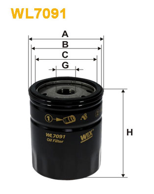 WIX Фільтр масляний WL 7091