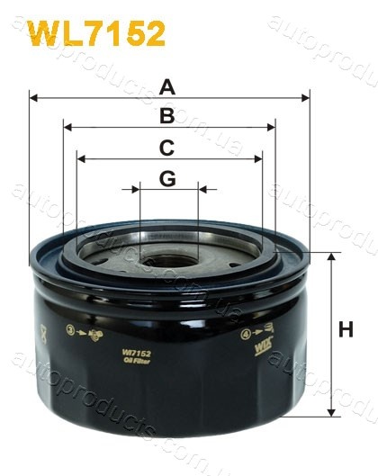 WIX Фільтр масляний WL 7222