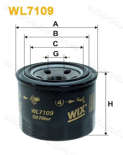 WIX Фільтр масляний WL 7109