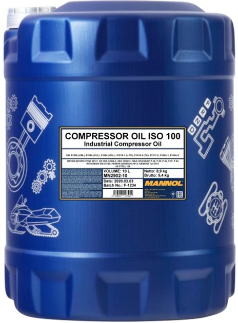 MANNOL COMPRESSOR Oil ISO 100 10л.