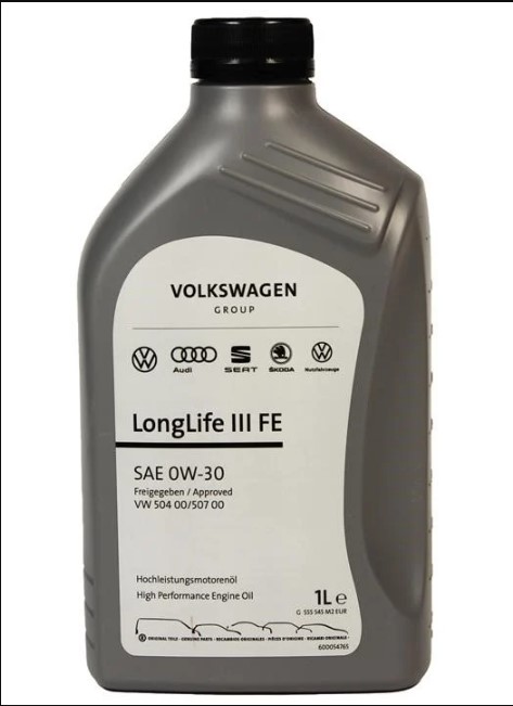 VOLKSWAGEN Масло моторне AUDI Longlife III FE 0W30 1л. /G S55 545 M2