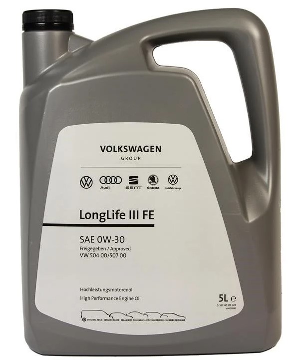 VOLKSWAGEN Масло моторне AUDI Longlife III FE 0W30 5л. /G S55 545 M4