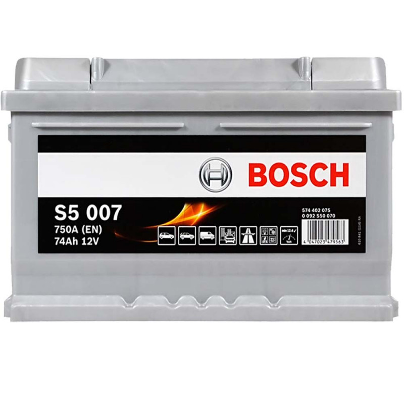 Акумулятор BOSCH S5 6CT-74Аз 750A R (євро)  H-175mm
