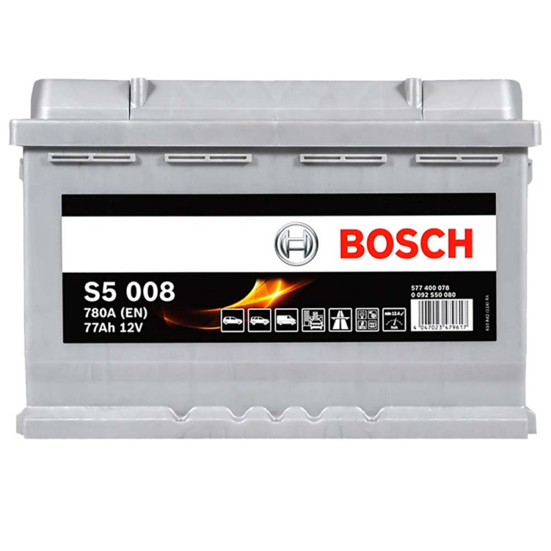 Акумулятор BOSCH S5 6CT-77Аз 780A R (євро)