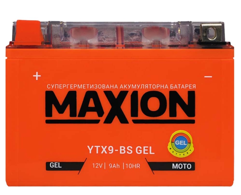 MAXION MXBM-YTX 9-BS GEL (12V, 9Ah, 120А)