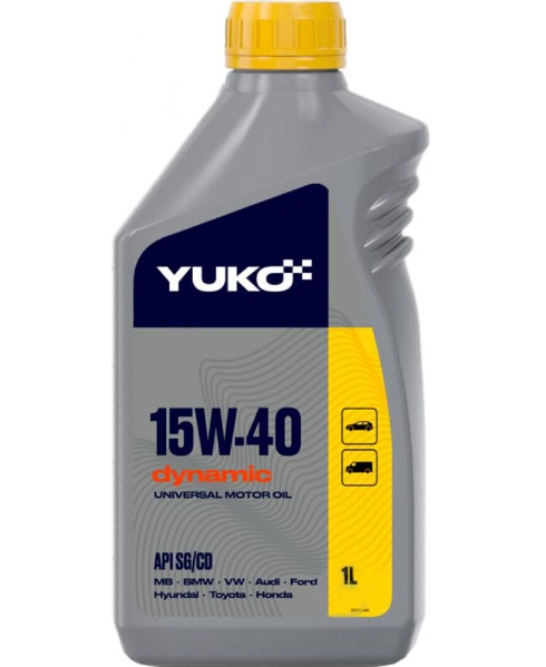 YUKO DYNAMIC 15W-40  API SG/CD  1л