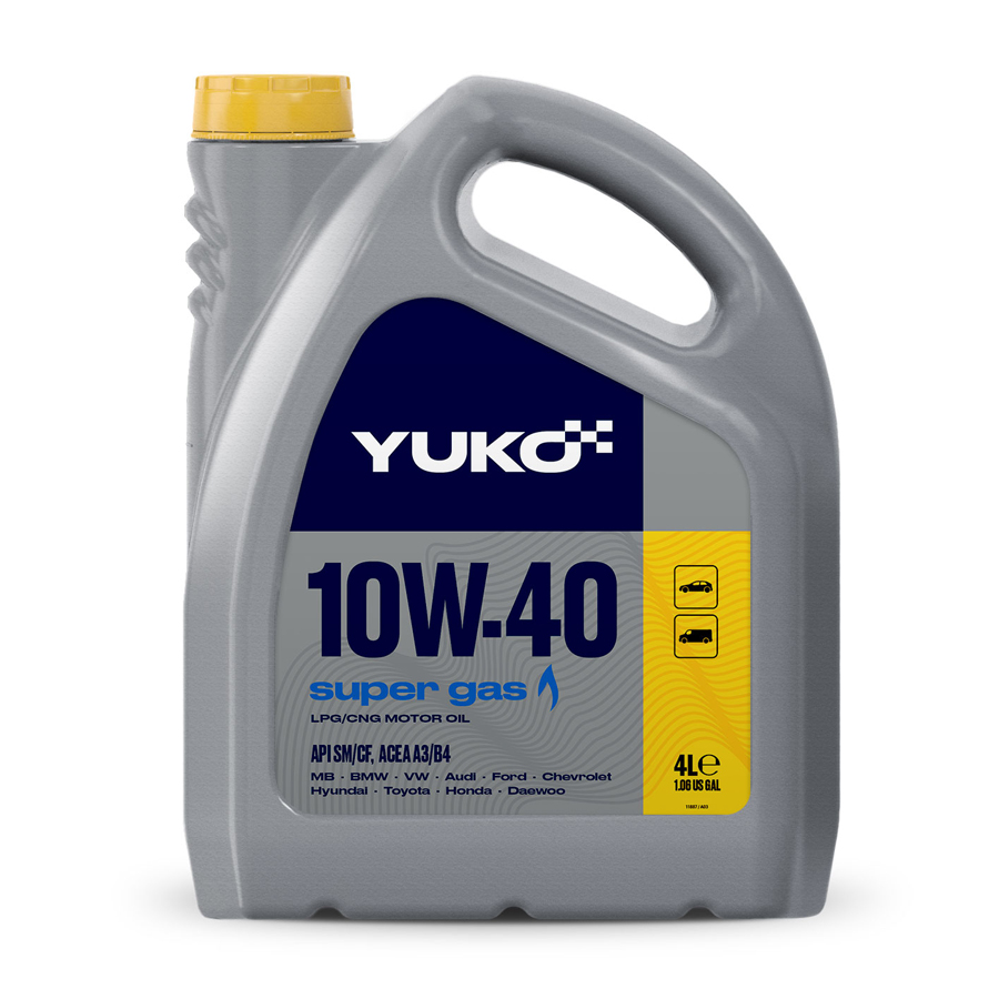 YUKO SUPER GAS 10W40 4л