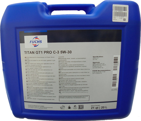 FUCHS TITAN GT 1 Pro C-3 5W-30    20л