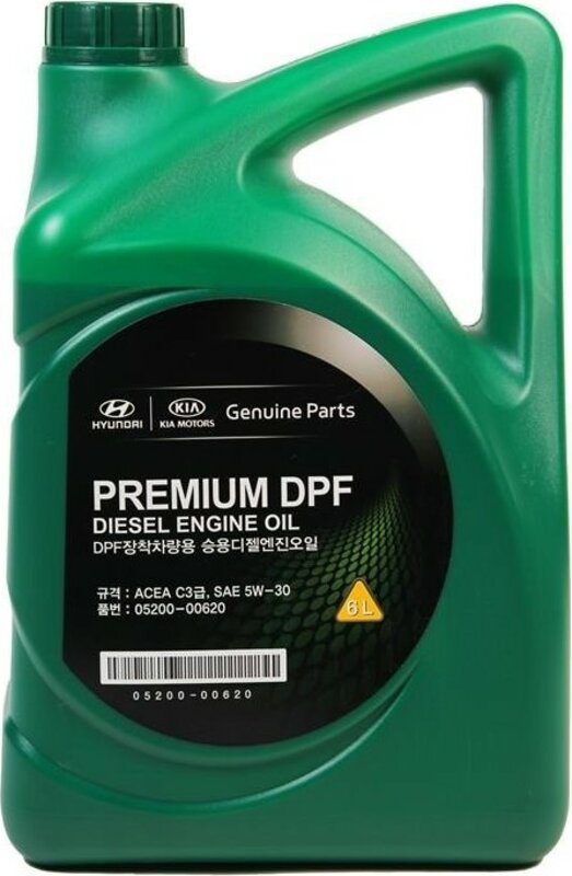 0520000620 Hyundai/Kia "Premium DPF Diesel 5W30" 6л. олива синтетична