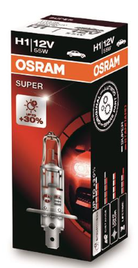 Osram Лампа галоген H1 12v 55W +30% 64150SUP (коробка 1шт)