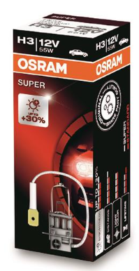 Osram Лампа галоген H3 12v 55W +30% 64151SUP (коробка 1шт)
