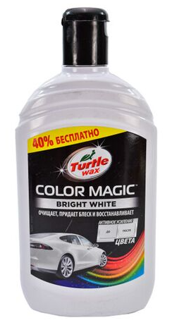 TURTLE WAX 53241 Кольорозбагачений поліроль БІЛИЙ Color Magic 500 мл