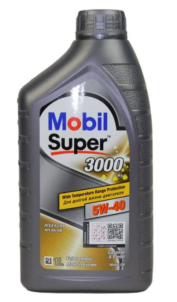 MOBIL Super 3000 X1  SAE 5W40  1л