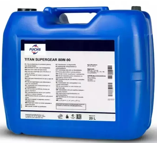 FUCHS TITAN SUPERGEAR 80W-90 20л