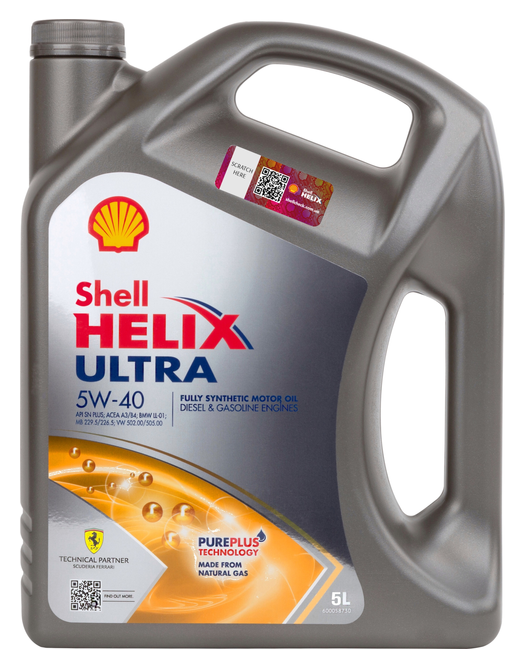 SHELL Helix Ultra 5W40 5л