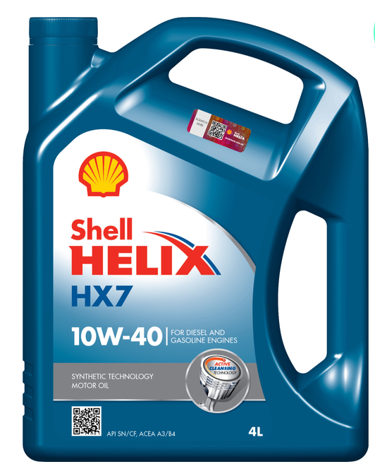 SHELL Helix  HX7 10W40 4л