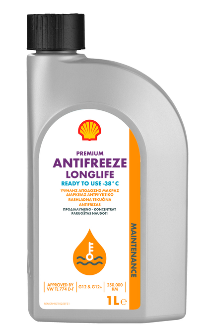 SHELL Premium Antifreeze LL RTU G12/G12+/TL774D-F.1л
