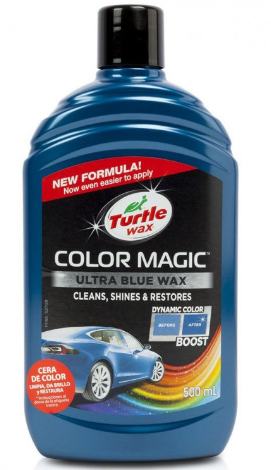 TURTLE WAX 52709 Кольорозбагачений поліроль СИНІЙ Color Magic 500 мл